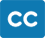 Icon of the closed captioning cc logo.